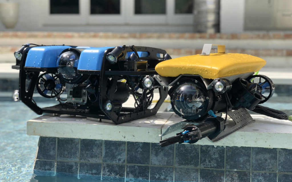 The <em>BlueROV2</em> and the Outland ROV-500.