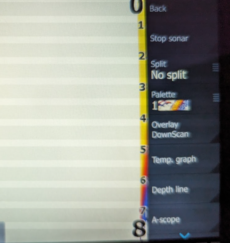 Lowrance sonar running